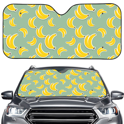 Cute Banana Pattern Print Car Windshield Sun Shade