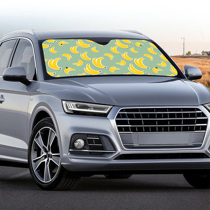 Cute Banana Pattern Print Car Windshield Sun Shade