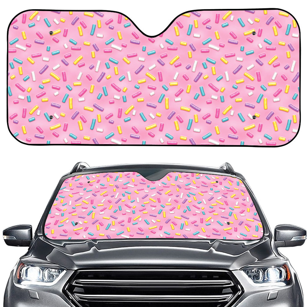 Cute Candy Pattern Print Car Windshield Sun Shade