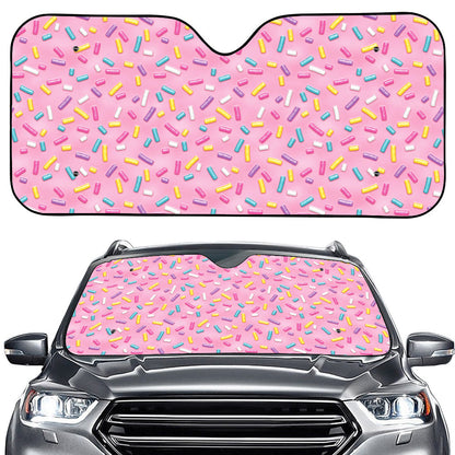 Cute Candy Pattern Print Car Windshield Sun Shade