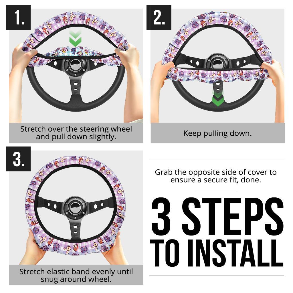 Cute Car Steering Wheel Cover 4