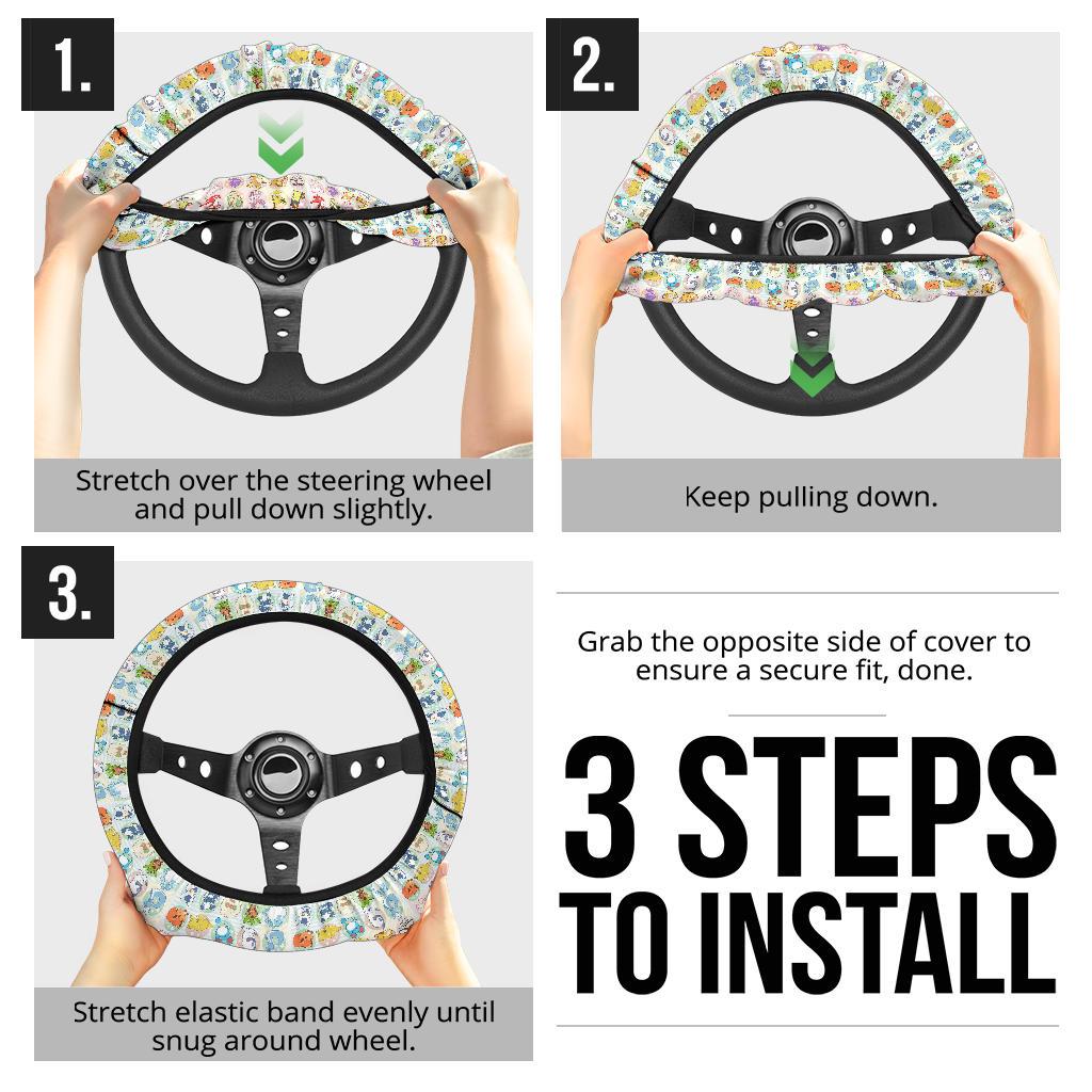 Cute Car Steering Wheel Cover