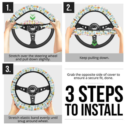 Cute Car Steering Wheel Cover