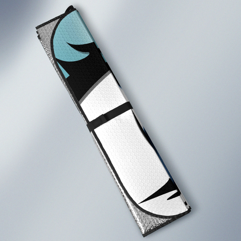 Cute Cartoon Eyes Blue Sky Auto Sun Shades