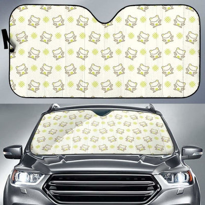 Cute Cartoon Frog Baby Pattern Car Auto Sun Shades Universal Fit 052312