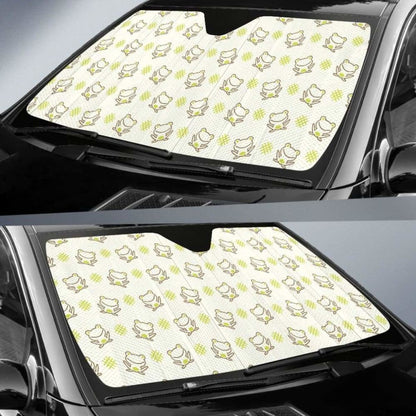 Cute Cartoon Frog Baby Pattern Car Auto Sun Shades Universal Fit 052312