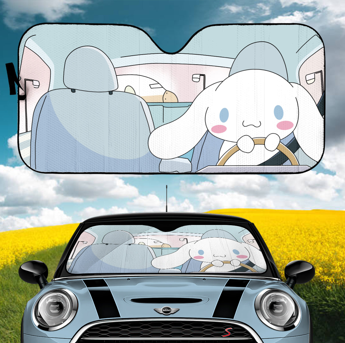 Cute Cinnamoroll Car Auto Sunshades