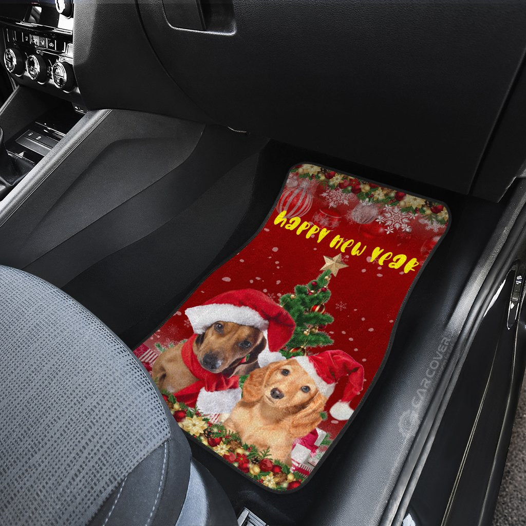 Cute Dachshunds Car Floor Mats Custom Car Interior Accessories Christmas