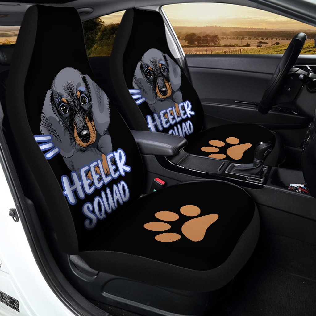 Cute Dog Dachshund Car Seat Covers Custom Car Accessories