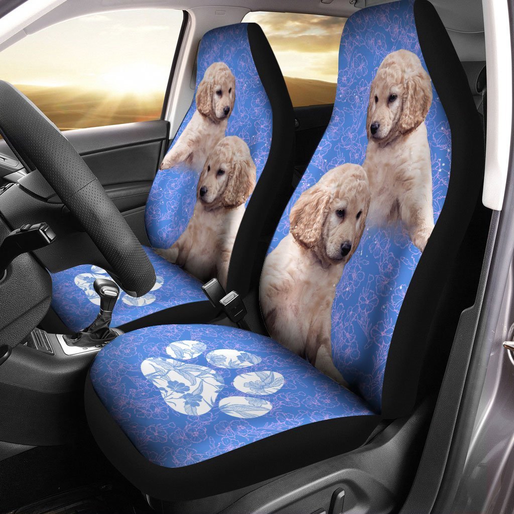 Cute Goldendoodle Car Seat Covers Custom Car Interior Accessories