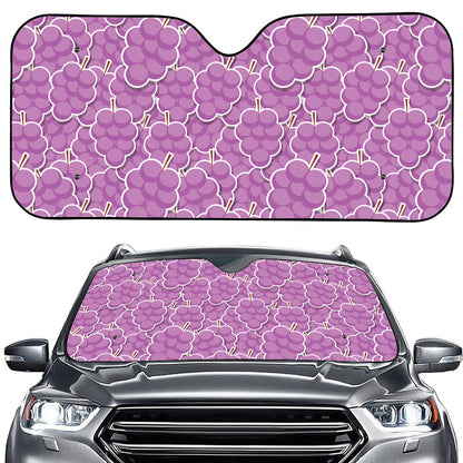 Cute Grape Pattern Print Car Windshield Sun Shade