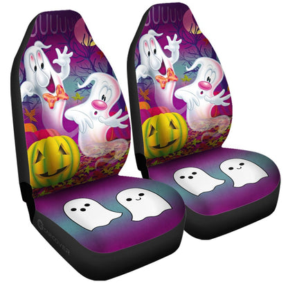 Cute Halloween Ghosts Car Seat Covers Custom Car Interior Accessories