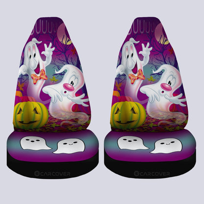 Cute Halloween Ghosts Car Seat Covers Custom Car Interior Accessories