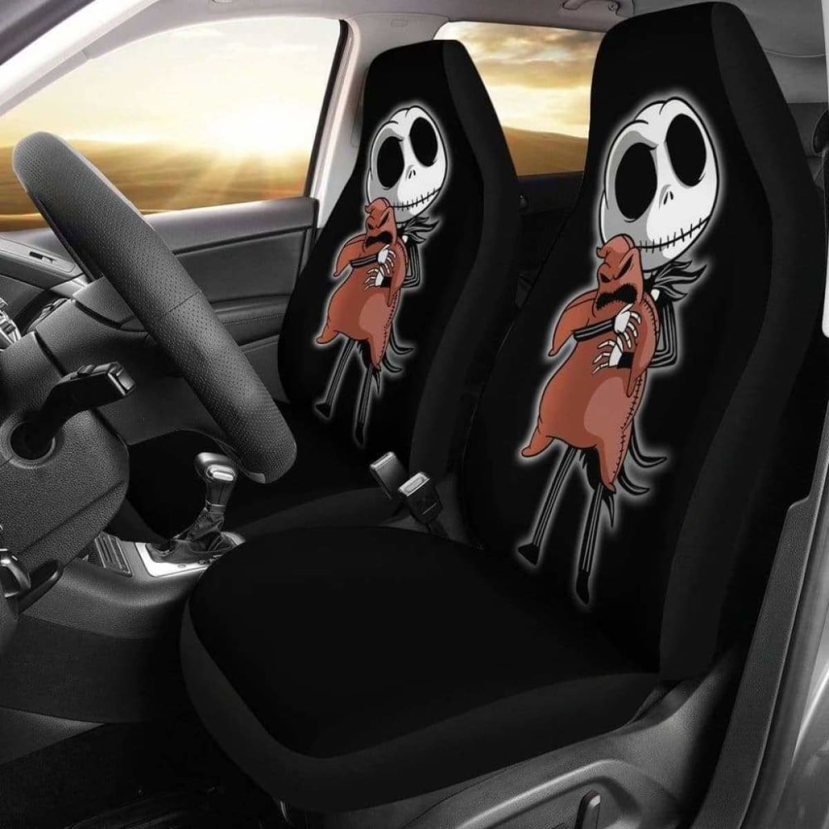 Cute Jack Skellington Car Seat Covers 1 Universal Fit 051012