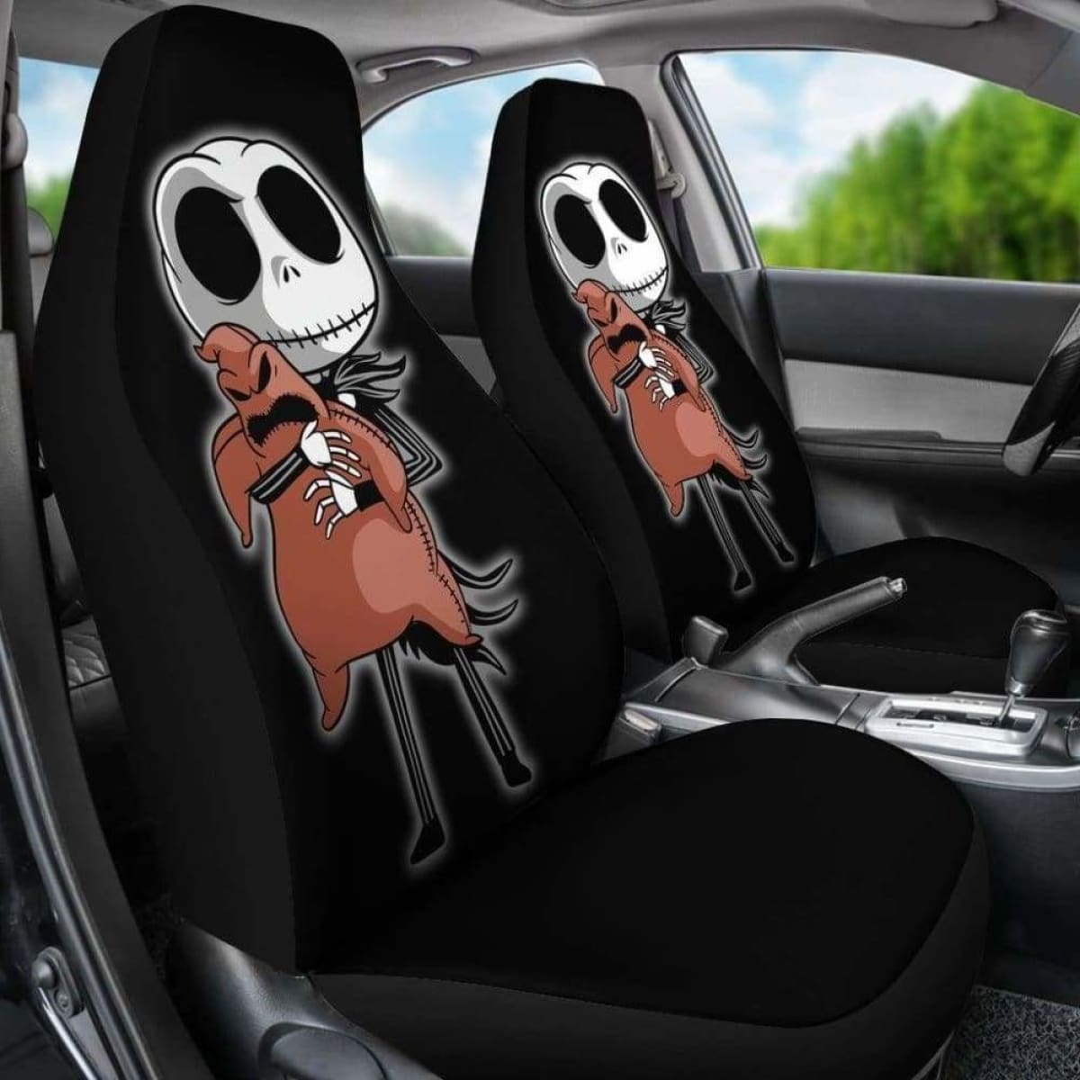 Cute Jack Skellington Car Seat Covers 1 Universal Fit 051012