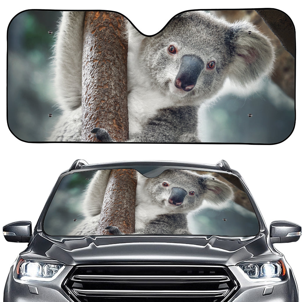 Cute Koala Print Car Windshield Sun Shade