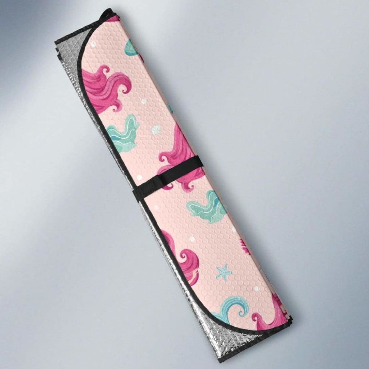 Cute Little Mermaid Pattern Car Auto Sun Shades Universal Fit 052312