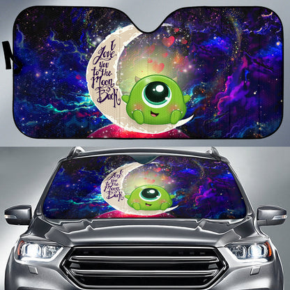Cute Mike Monster Inc Love You To The Moon Galaxy Car Auto Sunshades