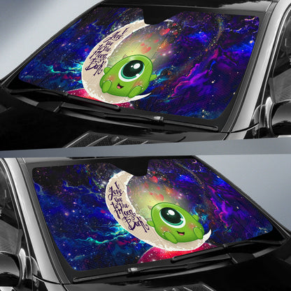 Cute Mike Monster Inc Love You To The Moon Galaxy Car Auto Sunshades