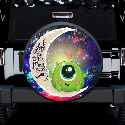Cute Mike Monster Inc Love You To The Moon Galaxy Spare Tire Cover