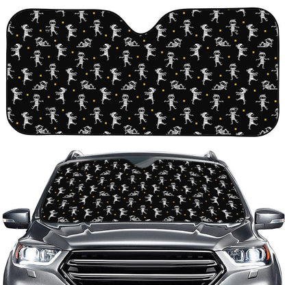 Cute Mummy Pattern Print Car Windshield Sun Shade