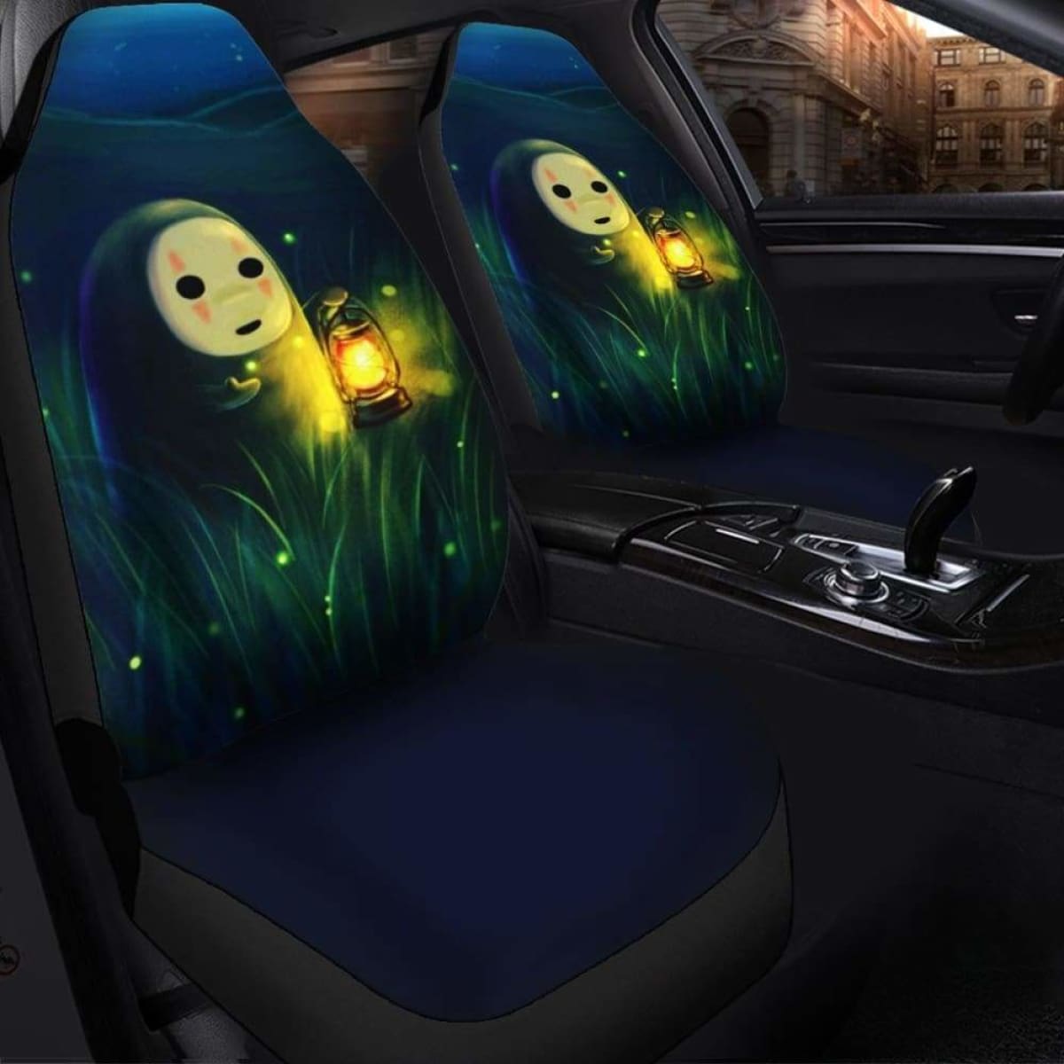 Cute No Face Seat Covers 101719 Universal Fit