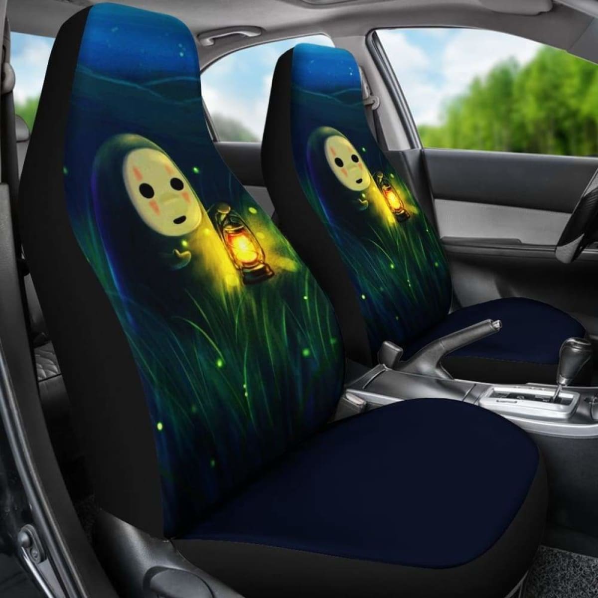 Cute No Face Seat Covers 101719 Universal Fit