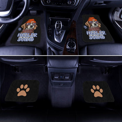 Cute Orange Hat Beagle Car Floor Mats Custom Car Accessories Gift Idea For Beagle Lovers