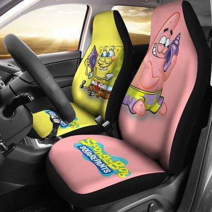 Cute Patrick Star & Spongebob Car Seat Covers Lt04 Universal Fit 225721
