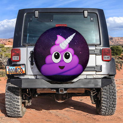 Cute Shit Unicorn Galaxy Jeep Car Spare Tire Cover