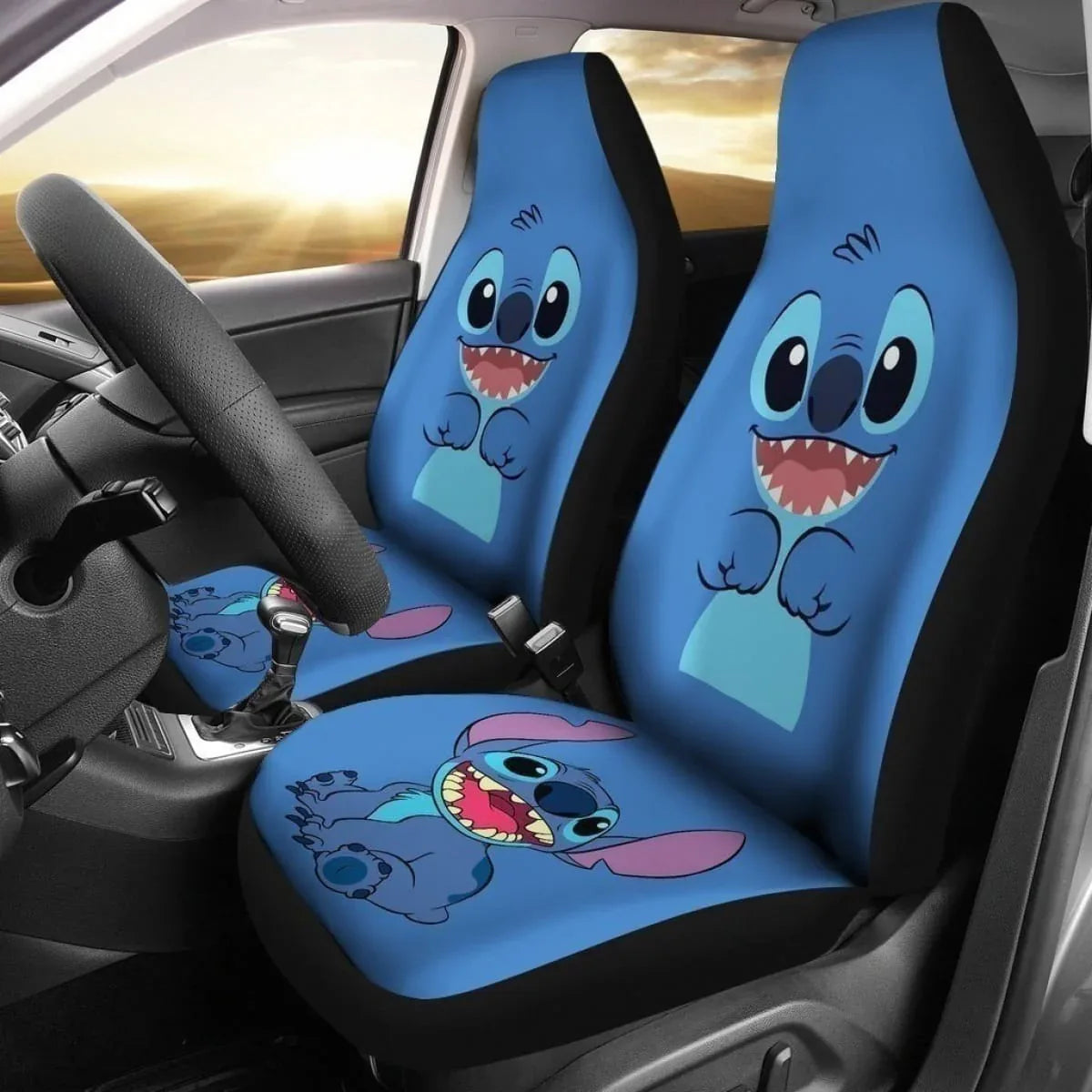 Cute Stitch Car Seat Covers For Fan Universal Fit - PersonalizedFury