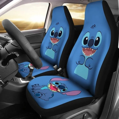 Cute Stitch Car Seat Covers For Fan Universal Fit - PersonalizedFury
