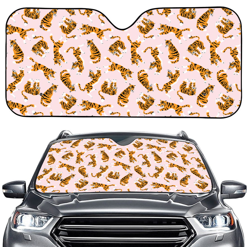Cute Tiger Pattern Print Car Windshield Sun Shade