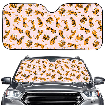 Cute Tiger Pattern Print Car Windshield Sun Shade