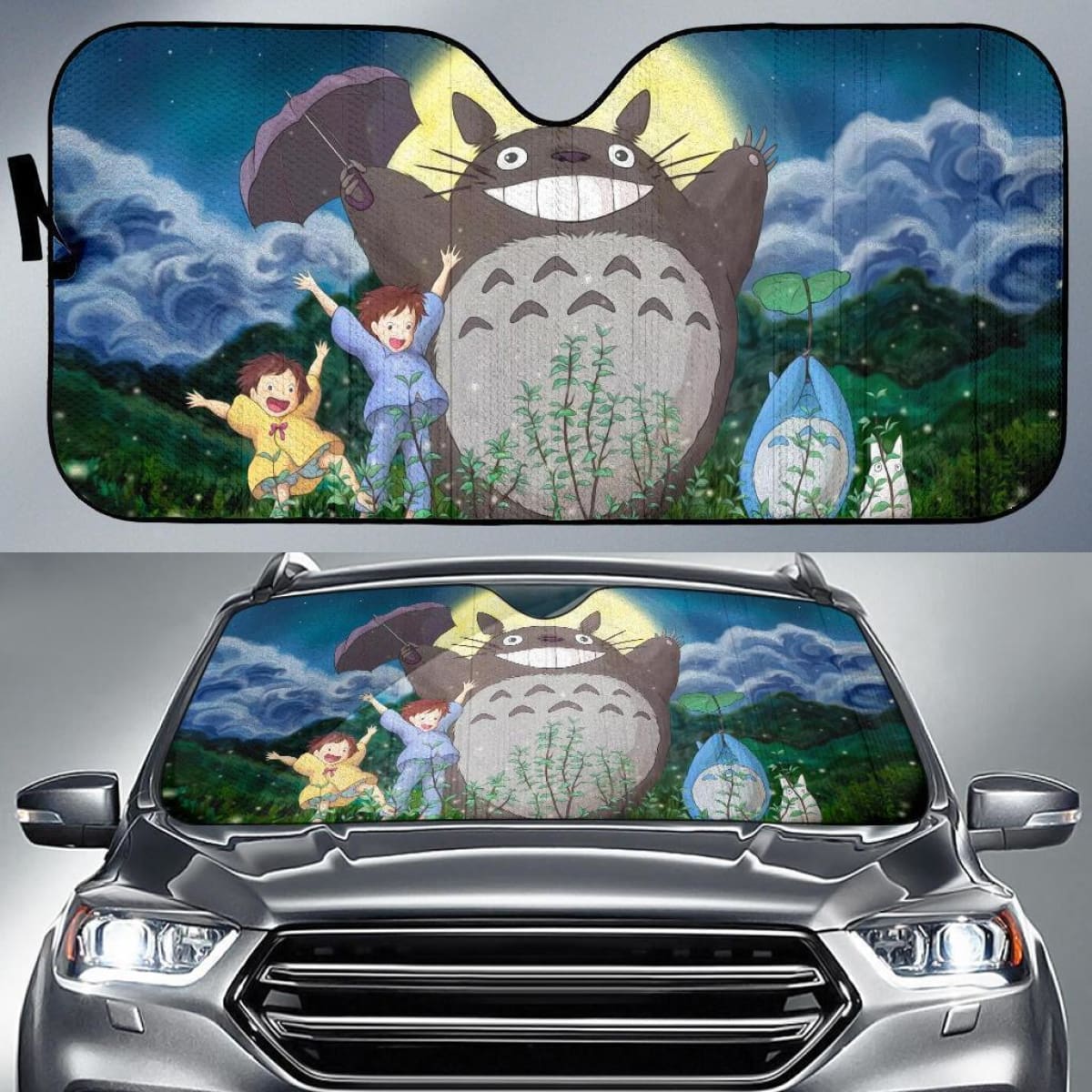 Cute Totoro Auto Sun Shade Universal Fit 111204