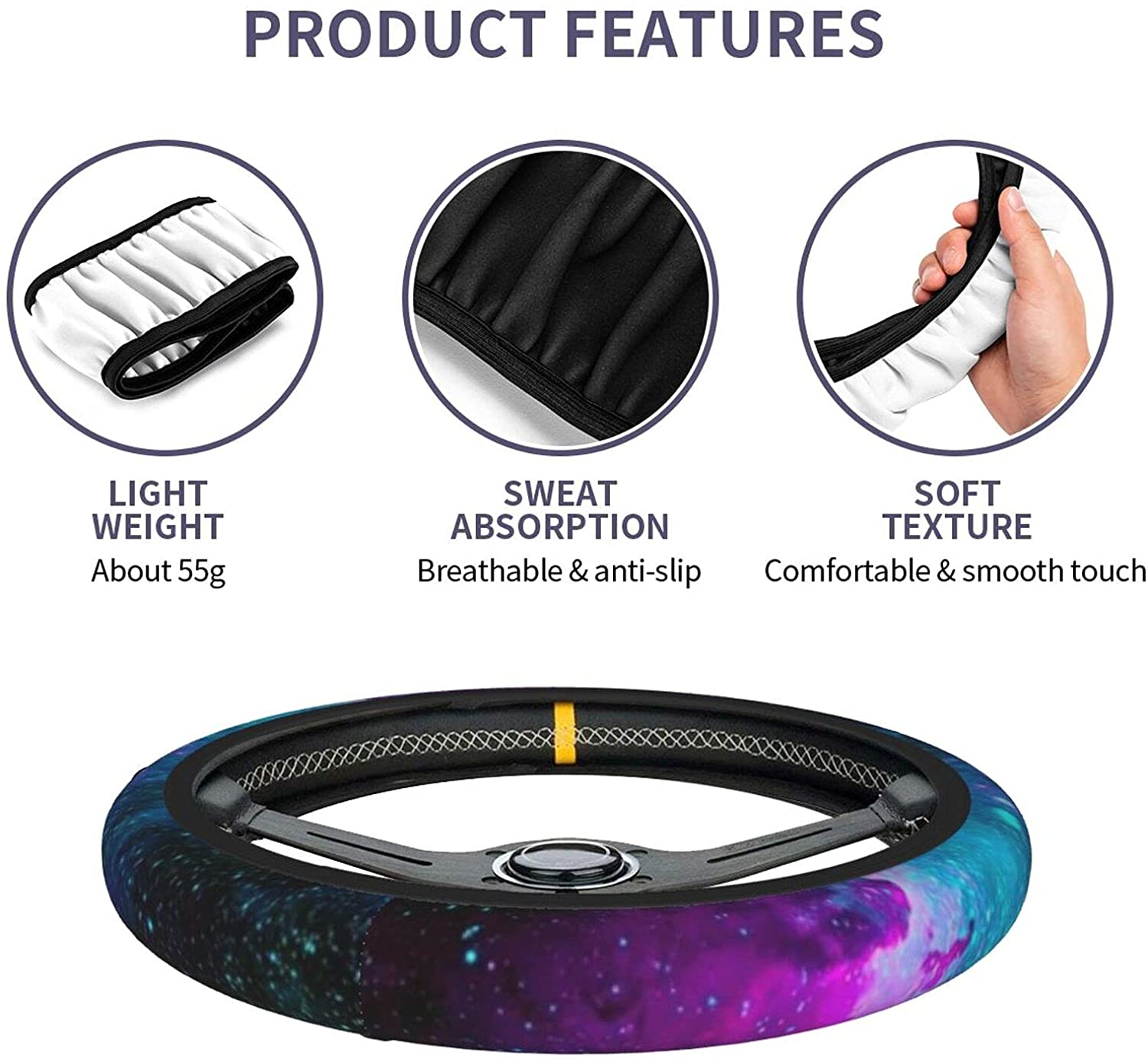 Cute Universal Premium Car Steering Wheel Cover