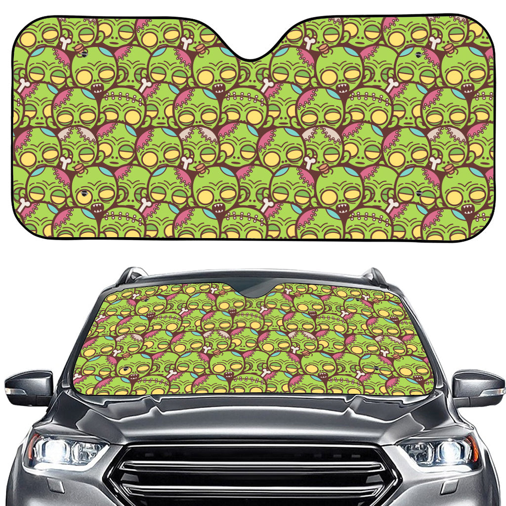 Cute Zombie Pattern Print Car Windshield Sun Shade