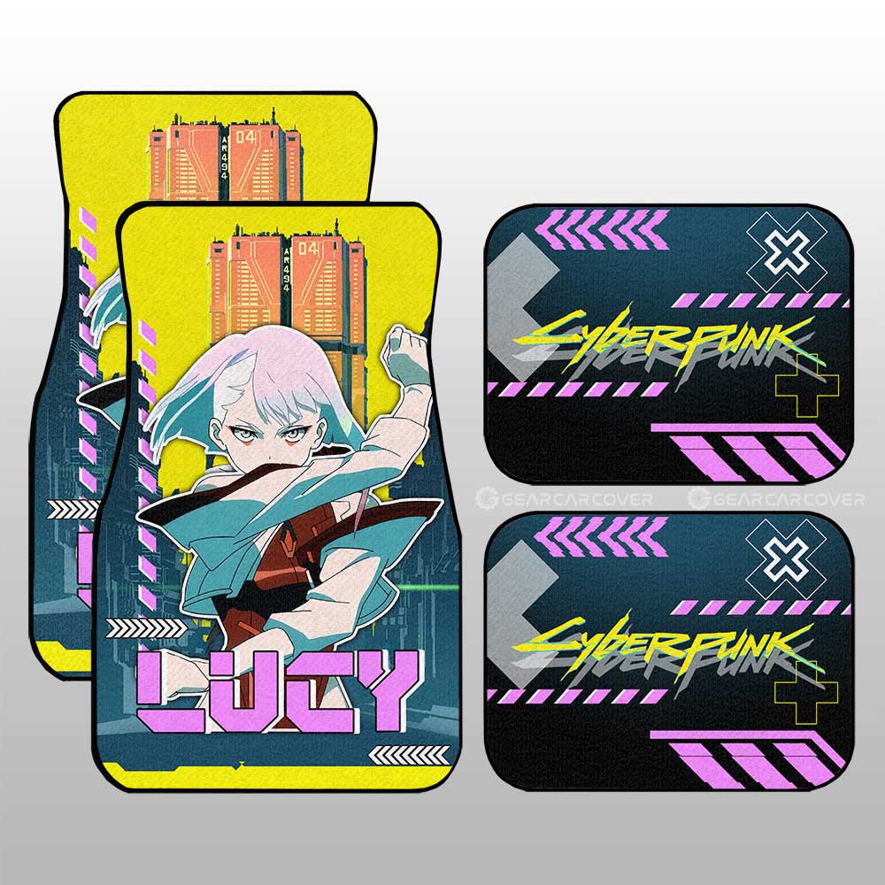 Cyberpunk Edgerunners Lucy Car Floor Mats Custom