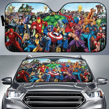 DC Hero Full Characters Car Sun Shades Movie Universal Fit 103530