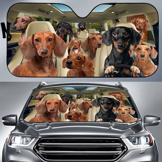 Dachshund All Over Printed 3D Sun Shade
