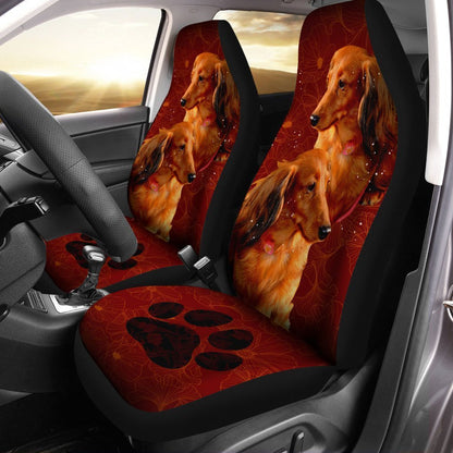 Dachshund Car Seat Covers Custom Car Interior Accessories For Dog Lovers
