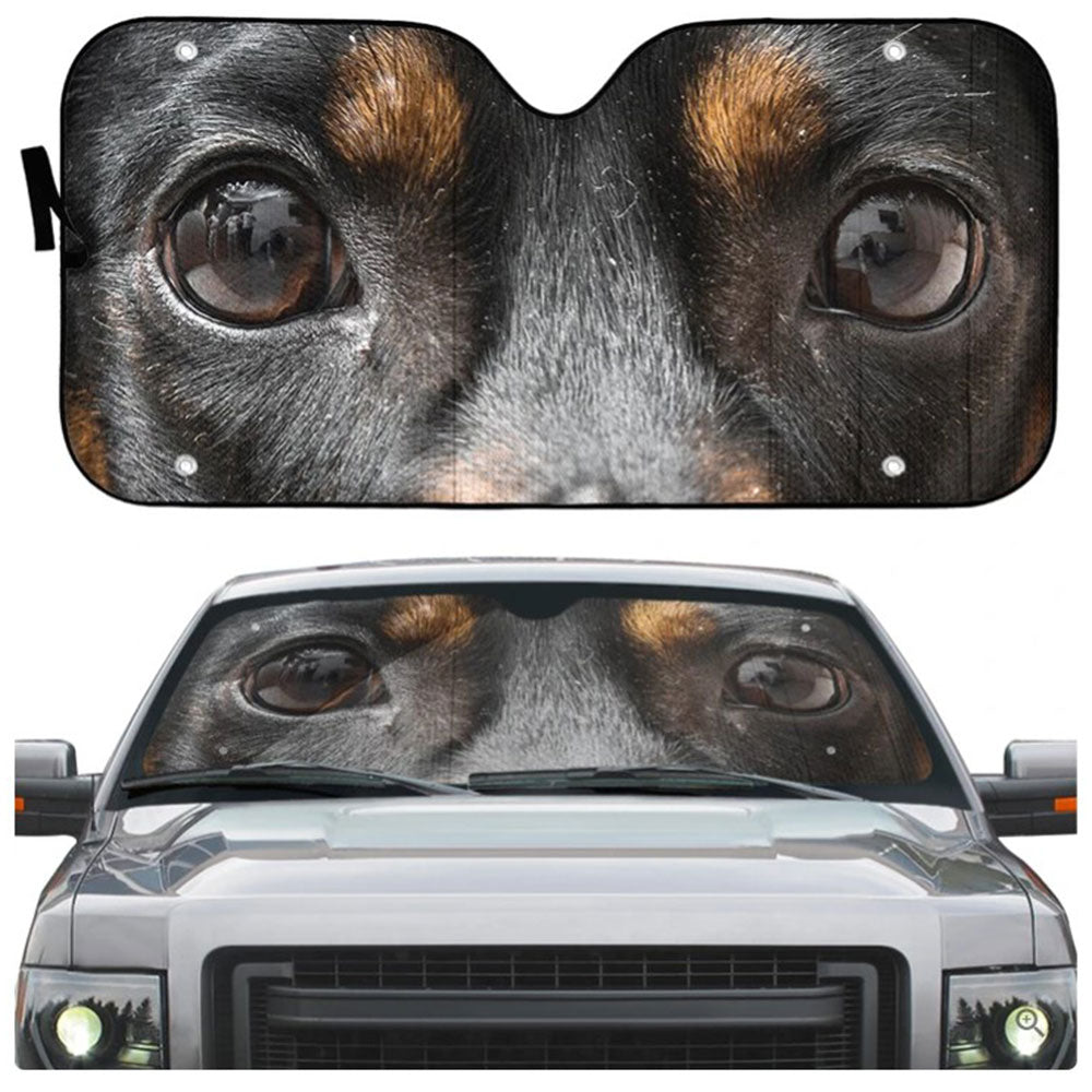 Dachshund Dog Eyes Custom Car Auto Sun Shades Windshield Accessories Decor Gift