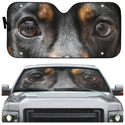 Dachshund Dog Eyes Custom Car Auto Sun Shades Windshield Accessories Decor Gift