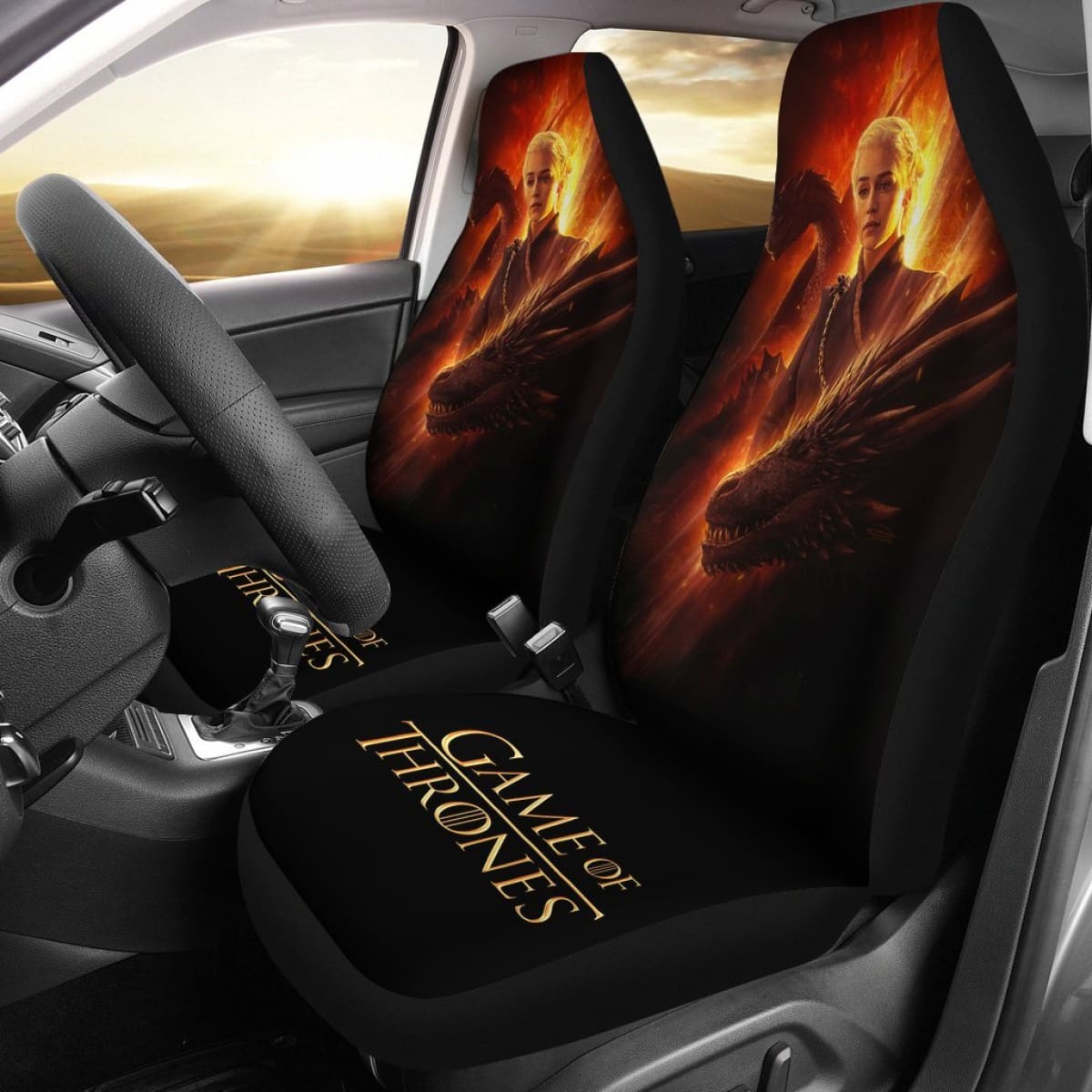 Daenerys Targaryen Car Seat Covers Game Of Thrones H053120 Universal Fit 072323