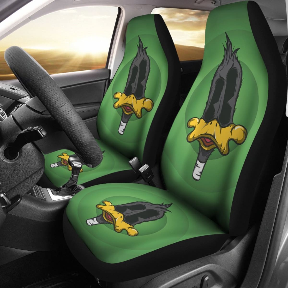 Daffy Duck Car Seat Covers Looney Tunes Cartoon Fan Gift H200212 Universal Fit 225311