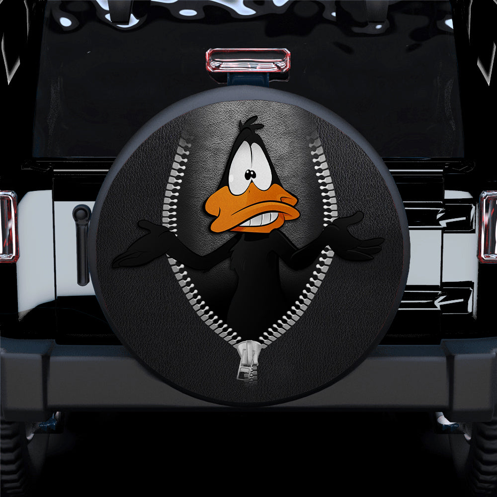 Daffy Duck Zipper Car Spare Tire Cover