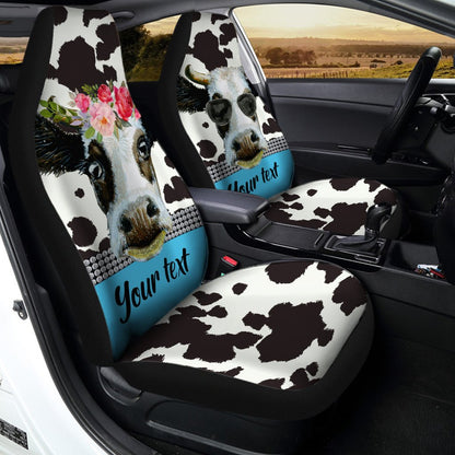 Dairy Cow Car Seat Covers Personalized Animal Farm Car Accessories