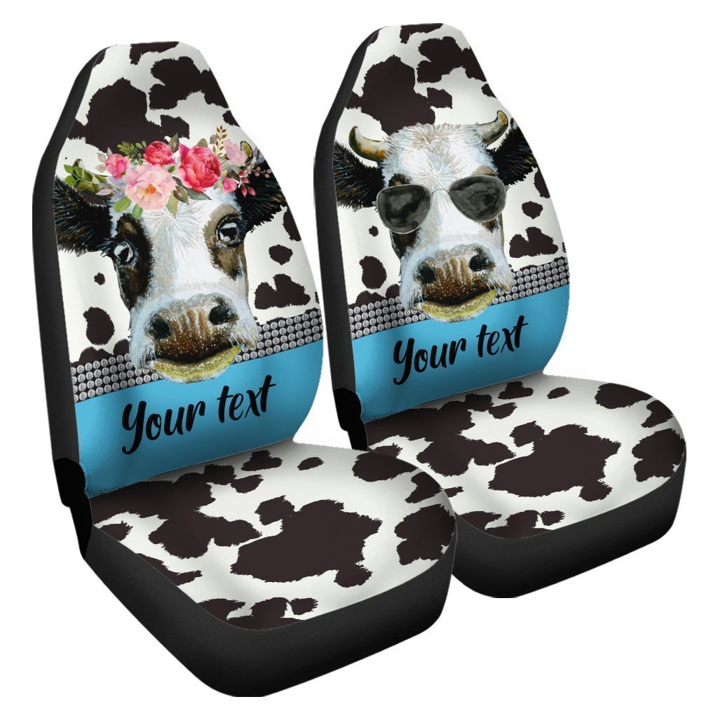 Dairy Cow Car Seat Covers Personalized Animal Farm Car Accessories
