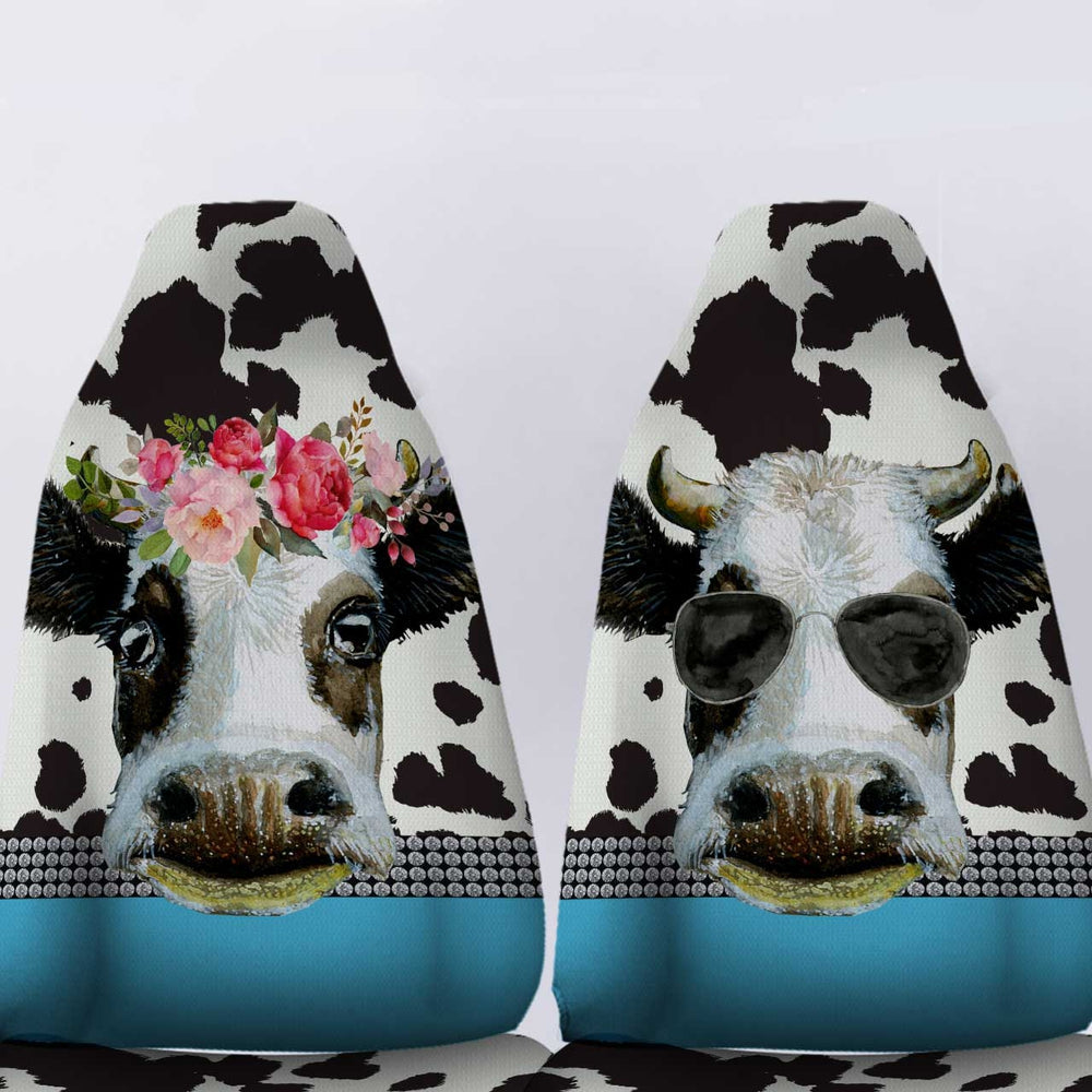 Dairy Cow Car Seat Covers Personalized Animal Farm Car Accessories