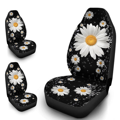 Daisy Car Seat Covers Custom Floral Car Interior Accessories
